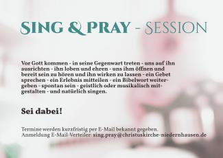Sing & Pray - Session Sing & Pray - Session