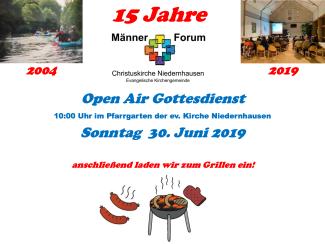 Einladung 15 Jahre MännerForum Einladung 15 Jahre MännerForum