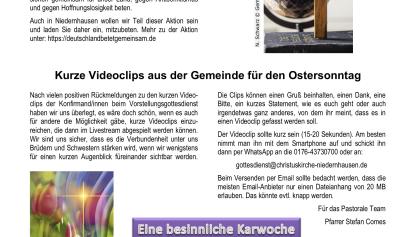 Weitersagen! Sonderausgabe 7. April 2020