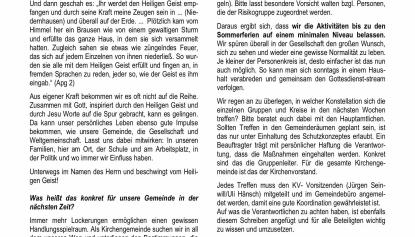 Weitersagen! Sonderausgabe 4. Juni 2020
