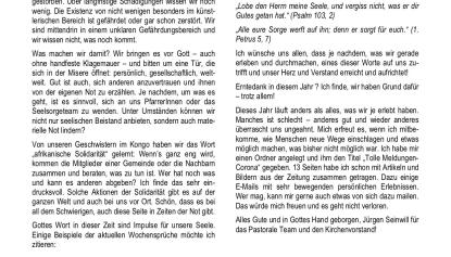 Weitersagen! Sonderausgabe August 2020