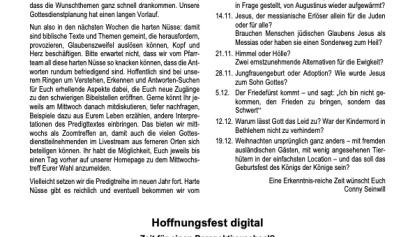 Weitersagen! November 2021