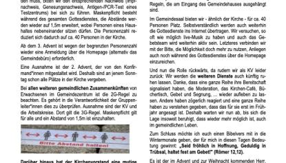 Weitersagen! Sonderausgabe 27.11.2021