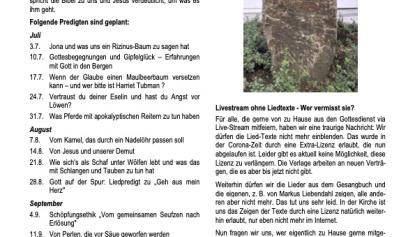 Weitersagen! Juli/August 2022