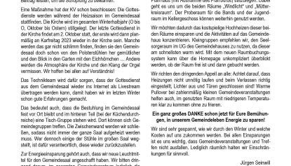 Weitersagen! September 2022