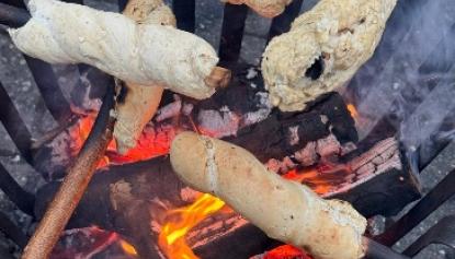 Stockbrot Weihnachtsmarkt