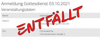 Hinweis zur Online-Anmeldung Hinweis zur Online-Anmeldung