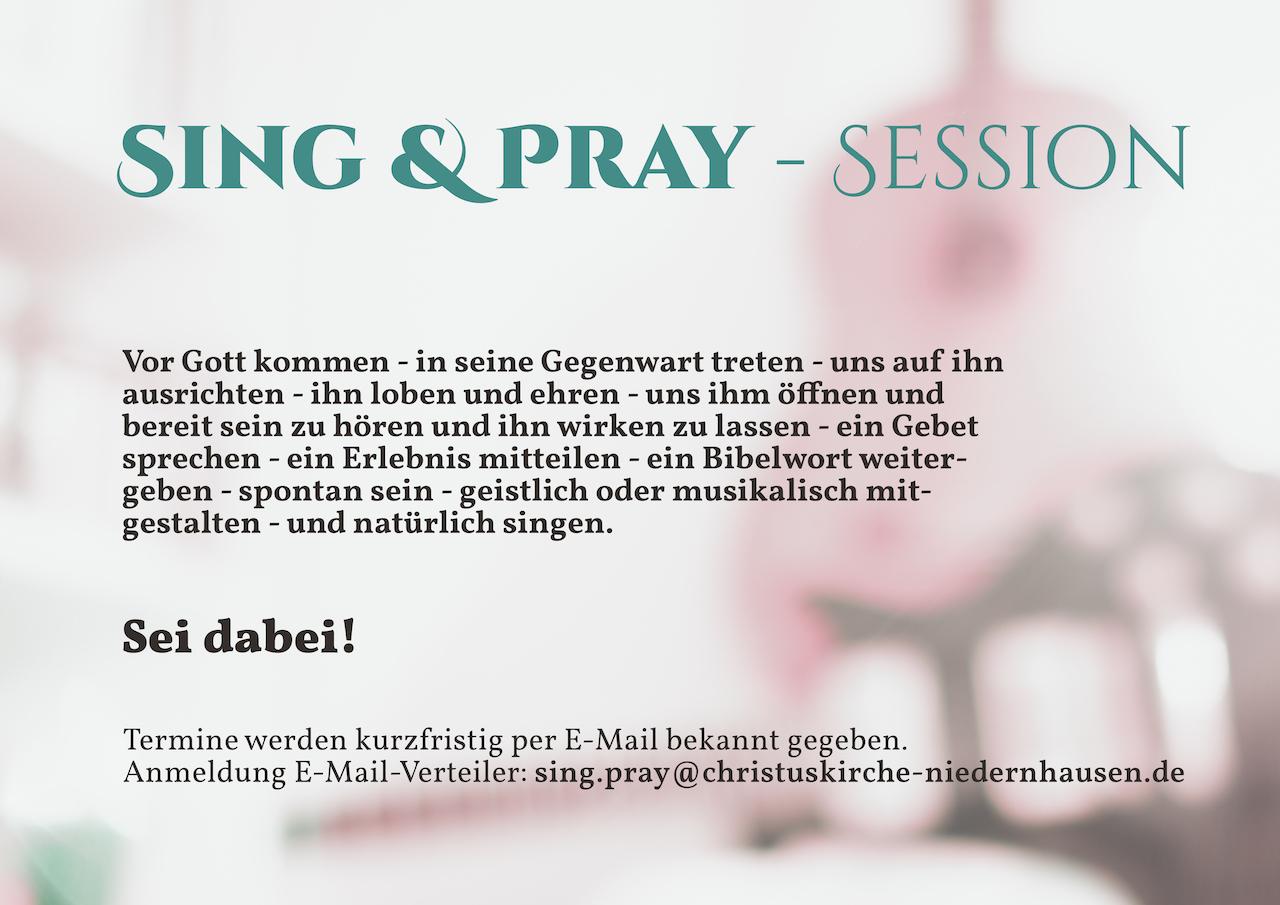 Sing & Pray - Session Sing & Pray - Session