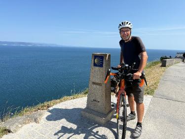 Stefan Comes auf dem Jakobsweg
