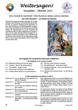 Weitersagen! Oktober 2025