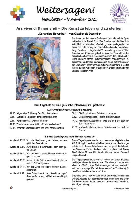 Weitersagen! November 2025